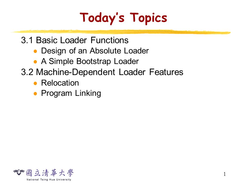 Program For Absolute Loader Program For Absolute Loader