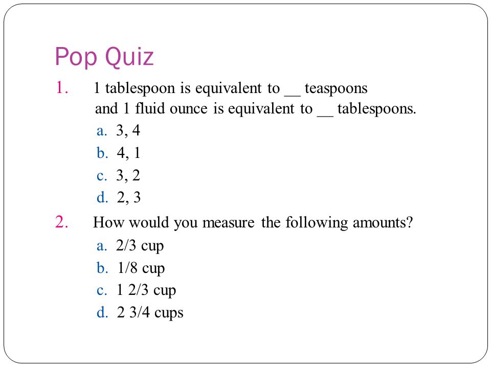Pop Quiz 1.