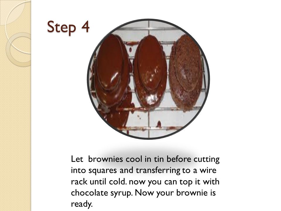 Step 4 Let brownies cool in tin before cutting into squares and transferring to a wire rack until cold.