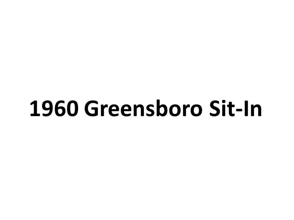 1960 Greensboro Sit-In