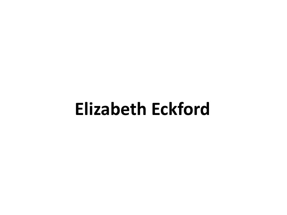 Elizabeth Eckford