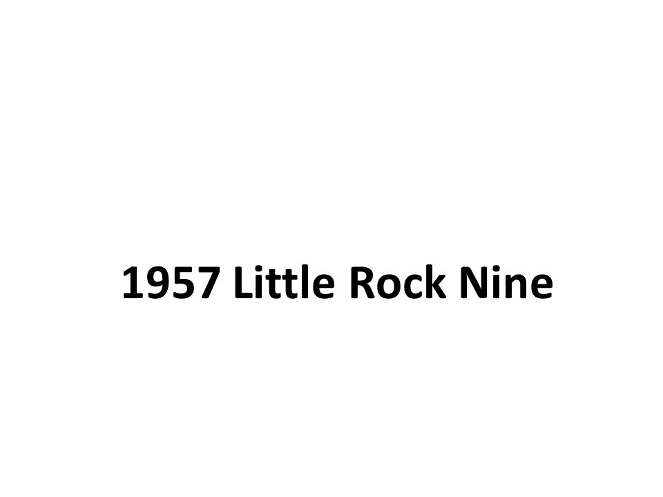 1957 Little Rock Nine