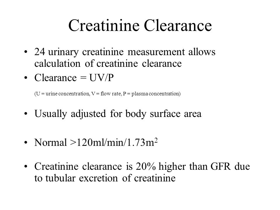 Nephrology 2 Euan Green Mr Betts Sment Of Renal Function 44 Creatinine Clearance 24 Urinary Measurement Allows Calculation