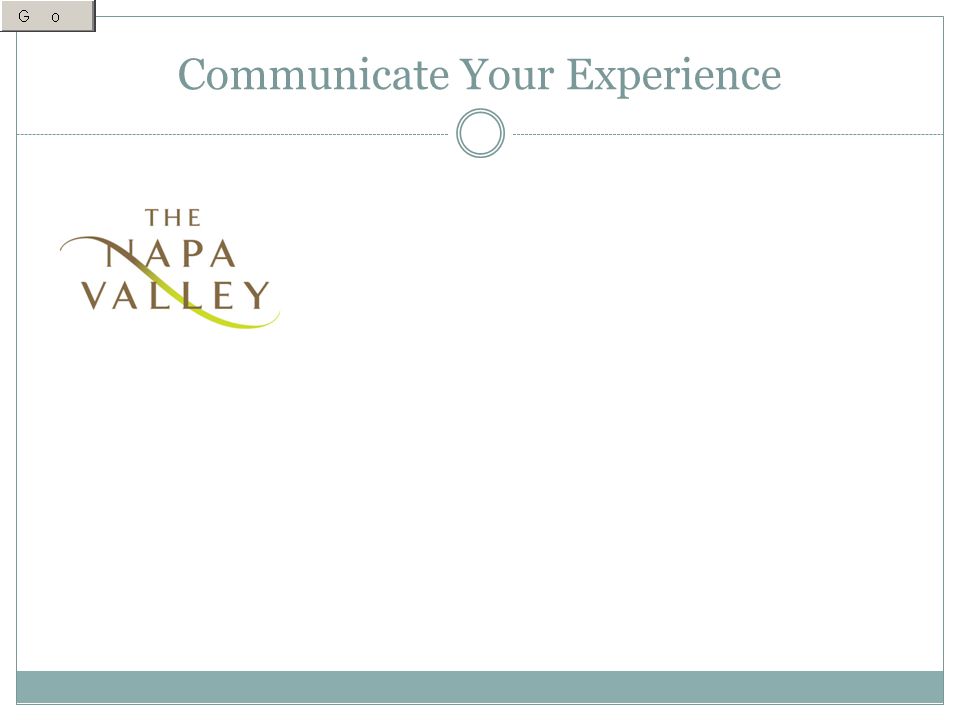 Communicate Your Experience