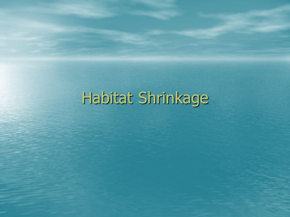 Habitat Shrinkage