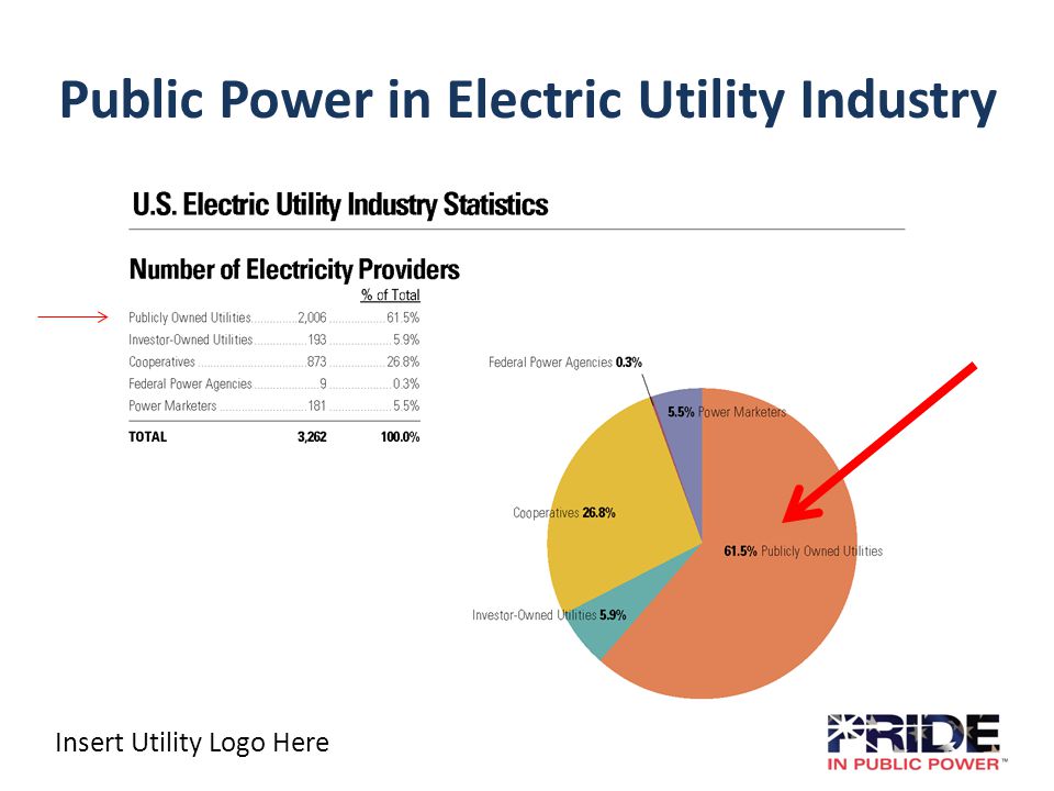 Insert Utility Logo Here Public Power in Electric Utility Industry