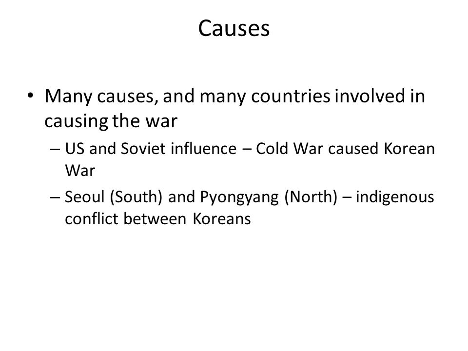 causes of the korean war