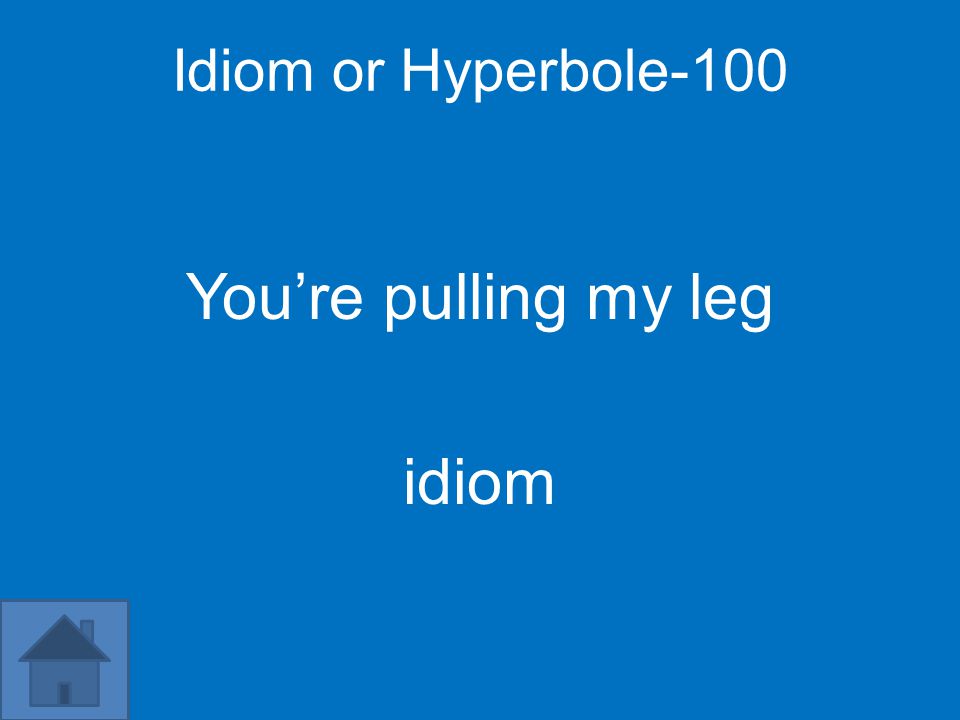 Idiom or Hyperbole-100 You’re pulling my leg idiom