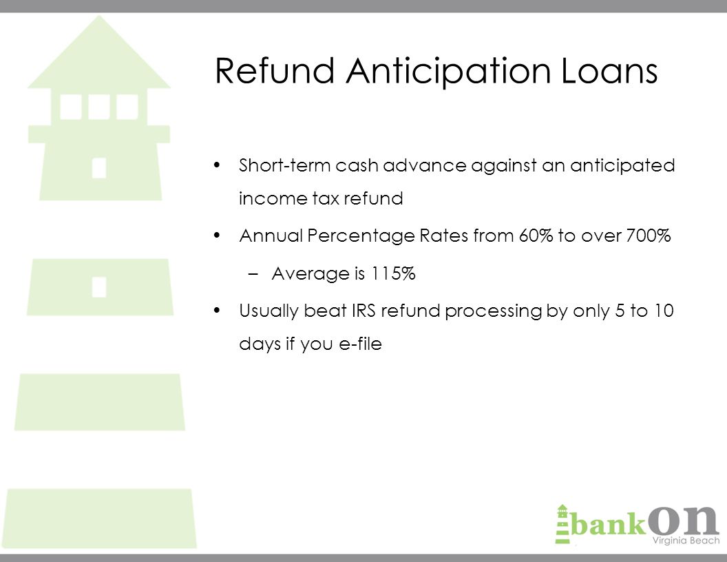 irs refund cash advance