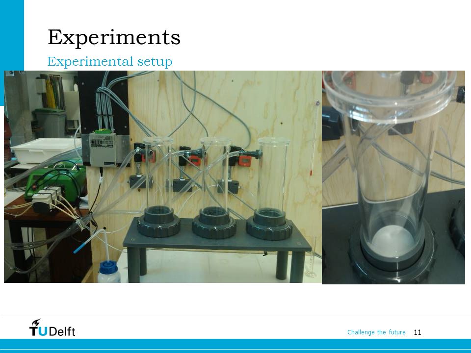 11 Challenge the future Experiments Experimental setup