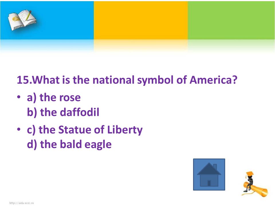 15.What is the national symbol of America.