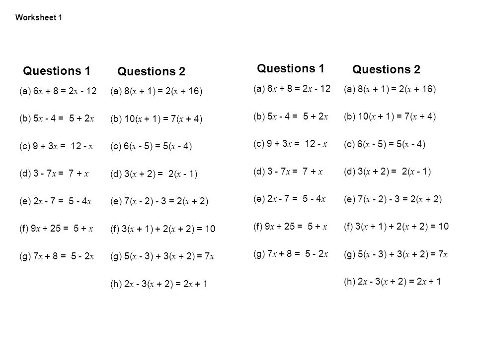 Printables Variables On Both Sides Worksheet solving two step equations with variables on both sides worksheet eq02 expressions vs mathops free worksheets printables