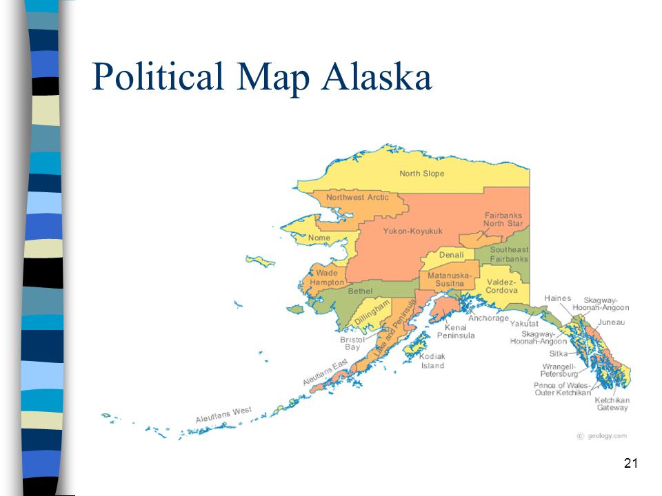 21 Political Map Alaska