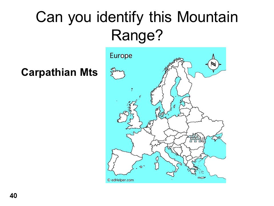 Can you identify this Mountain Range Carpathian Mts 40