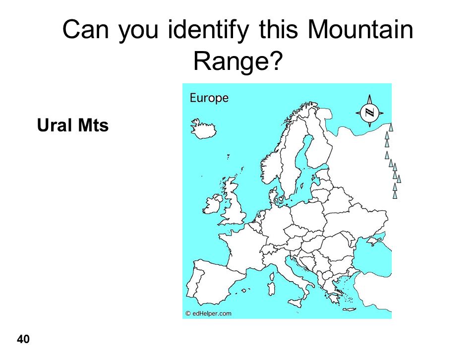 Can you identify this Mountain Range Ural Mts 40