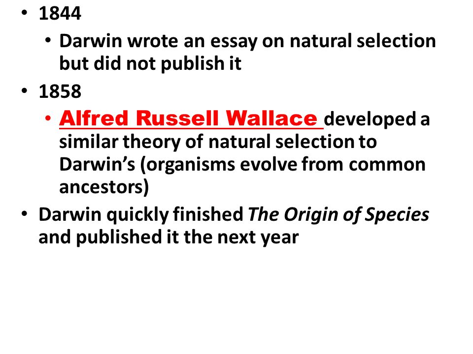 evolution and natural selection essay evolution and natural selection essay