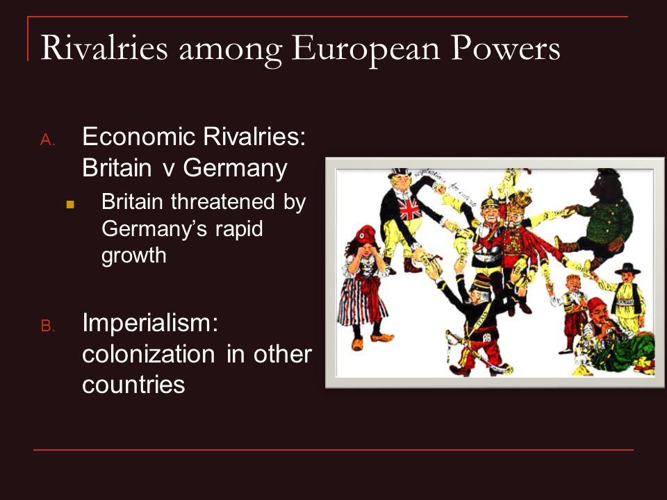 Rivalries among European Powers A.