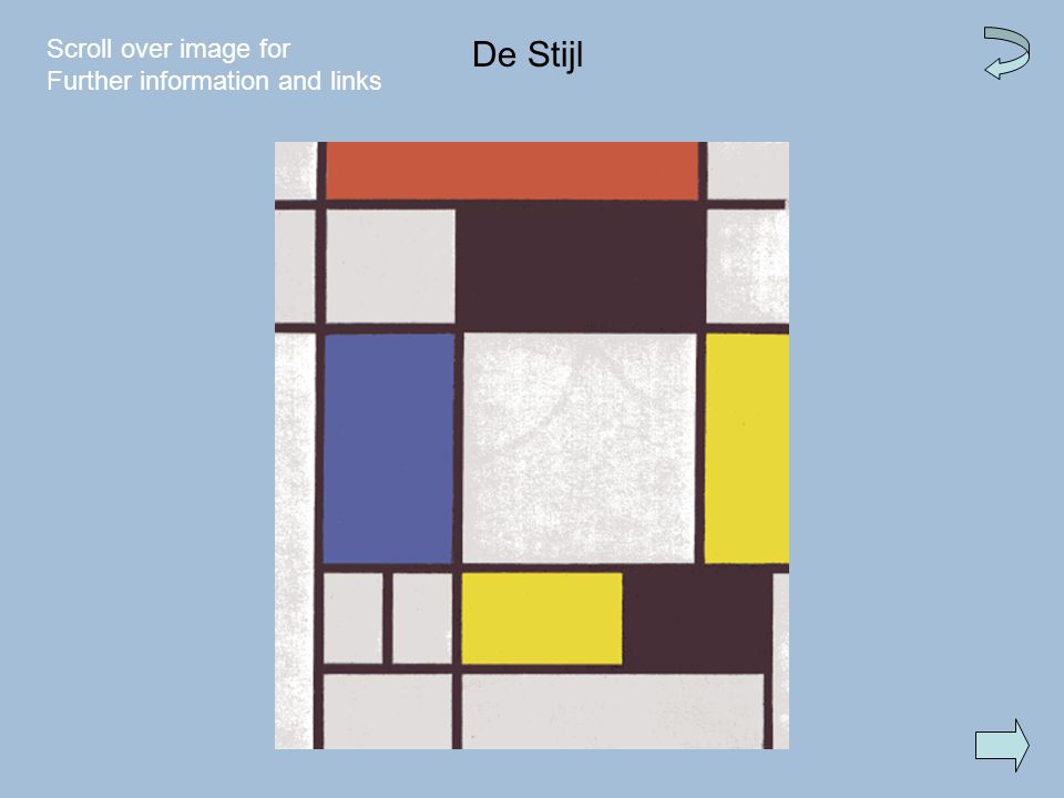 De Stijl Scroll over image for Further information and links