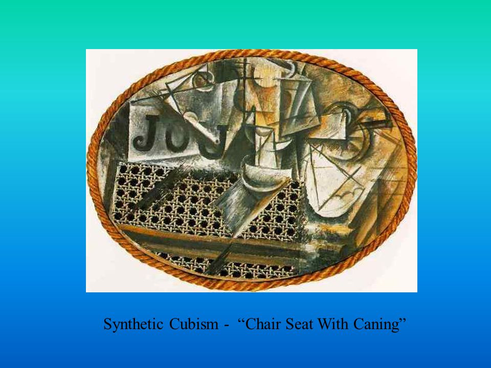 Synthetic Cubism - Chair Seat With Caning