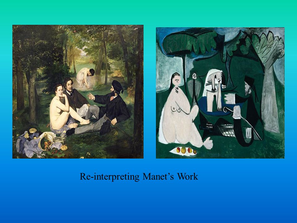 Re-interpreting Manet’s Work