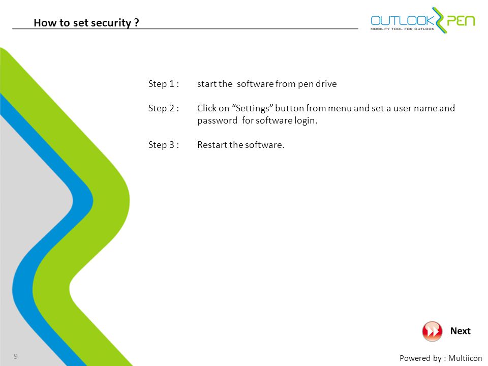 Powered by : Multiicon How to set security .