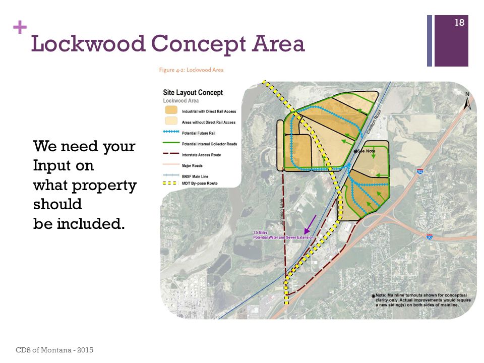 + Lockwood Concept Area CDS of Montana We need your Input on what property should be included.
