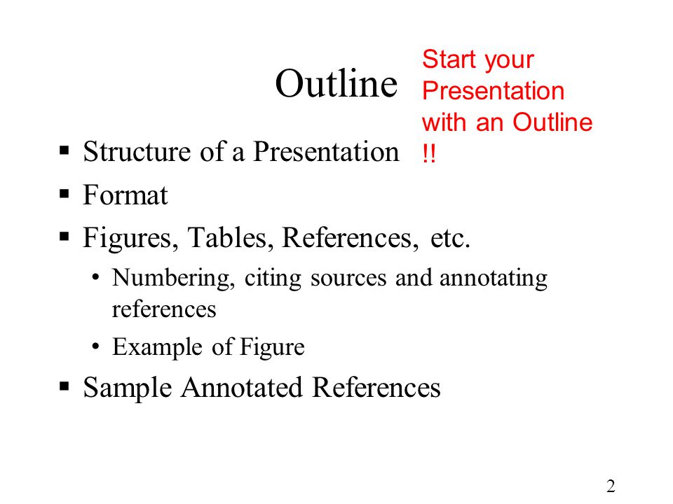 project outline example