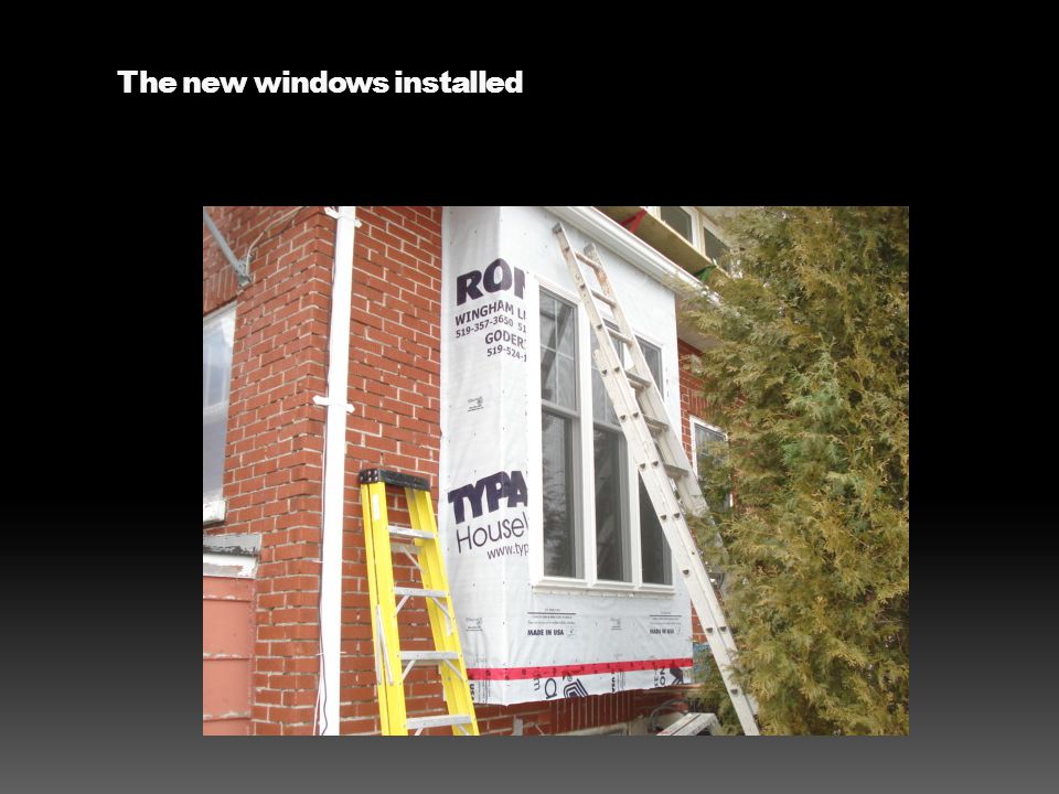 The new windows installed