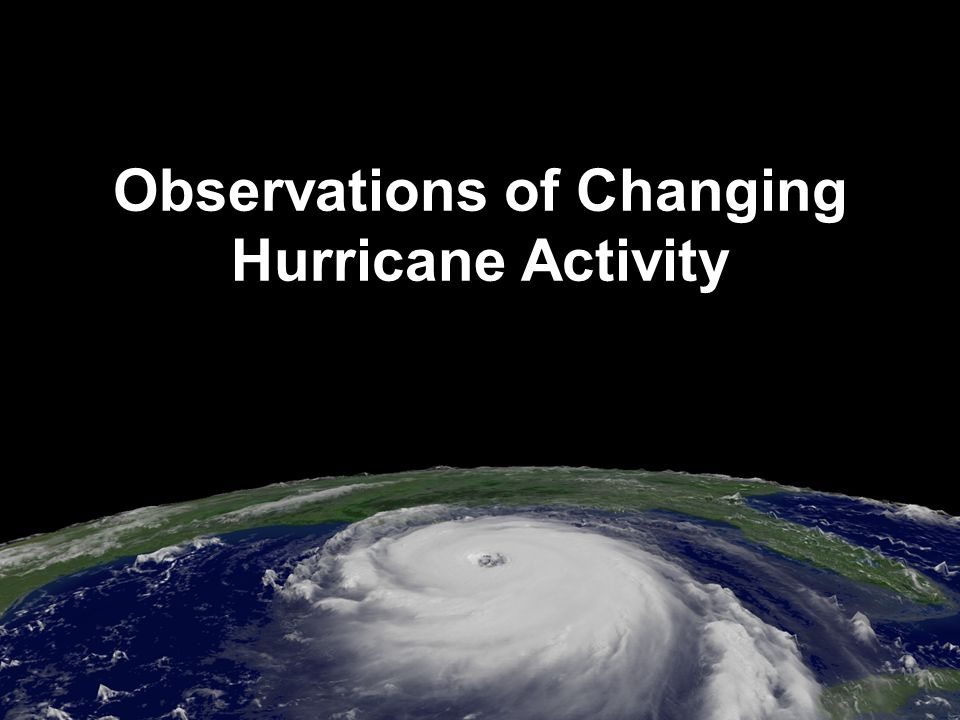 Observations of Changing Hurricane Activity
