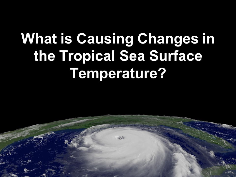 What is Causing Changes in the Tropical Sea Surface Temperature