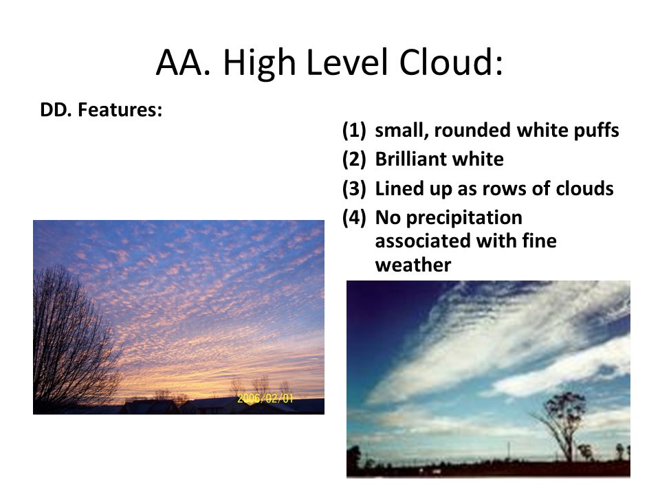 AA. High Level Cloud: DD.