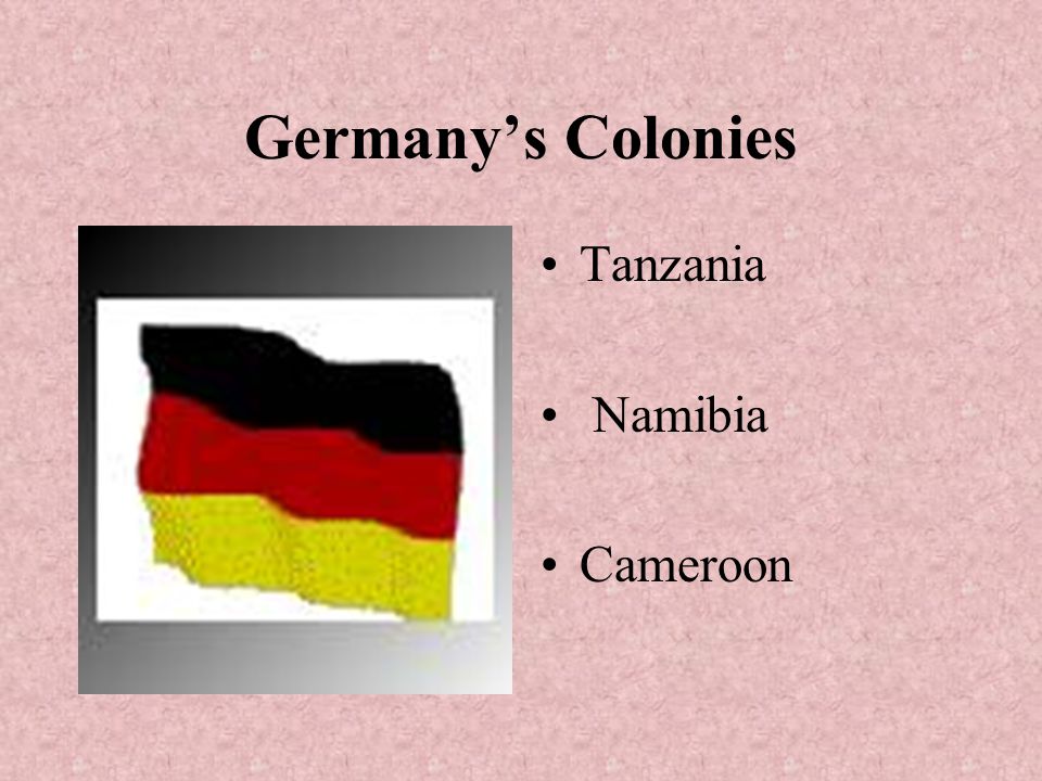 Germany’s Colonies Tanzania Namibia Cameroon