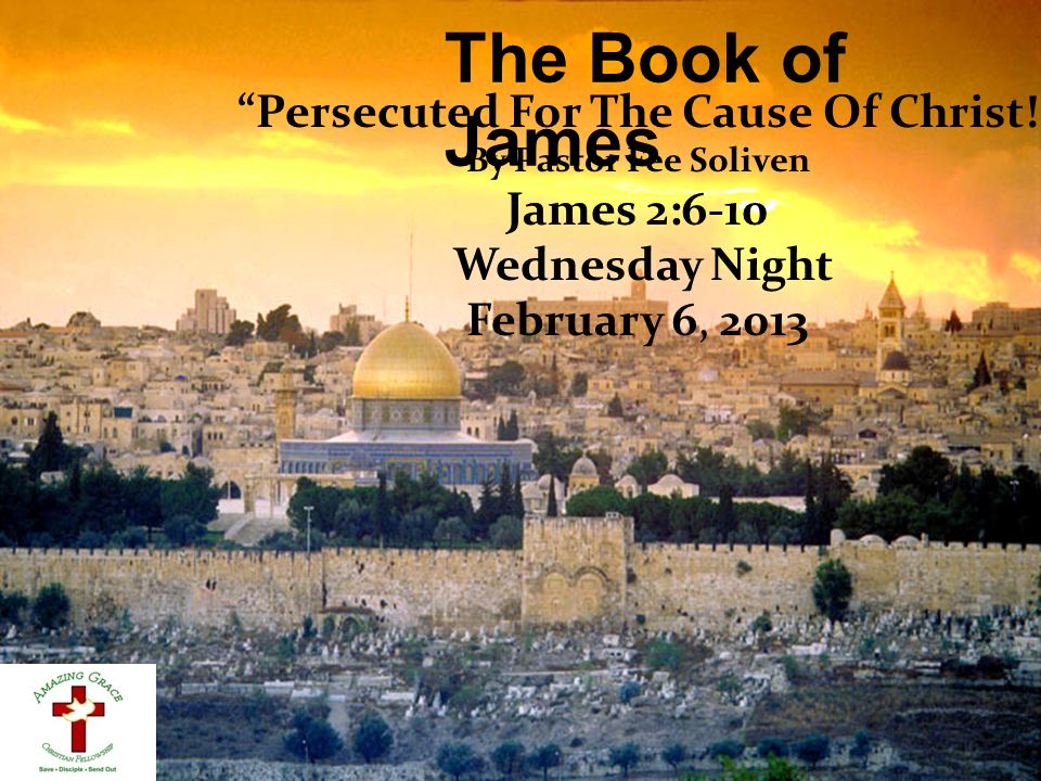 The Book of James Persecuted For The Cause Of Christ.