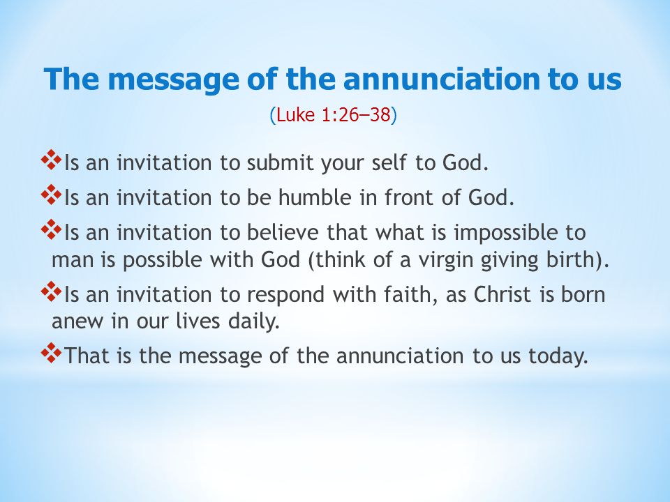 Is an invitation to submit your self to God.  Is an invitation to be humble in front of God.