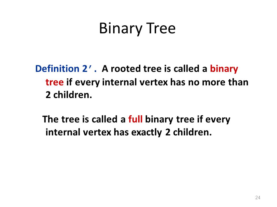 Binary Tree Definition 2 ’.