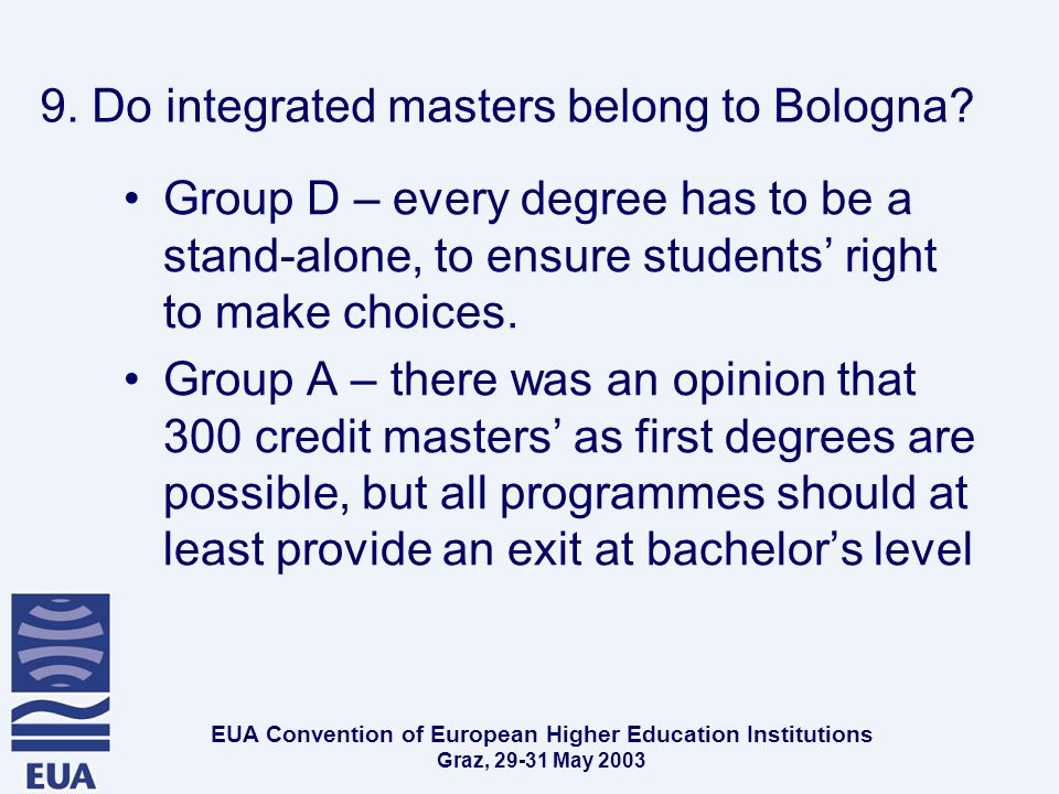 EUA Convention of European Higher Education Institutions Graz, May