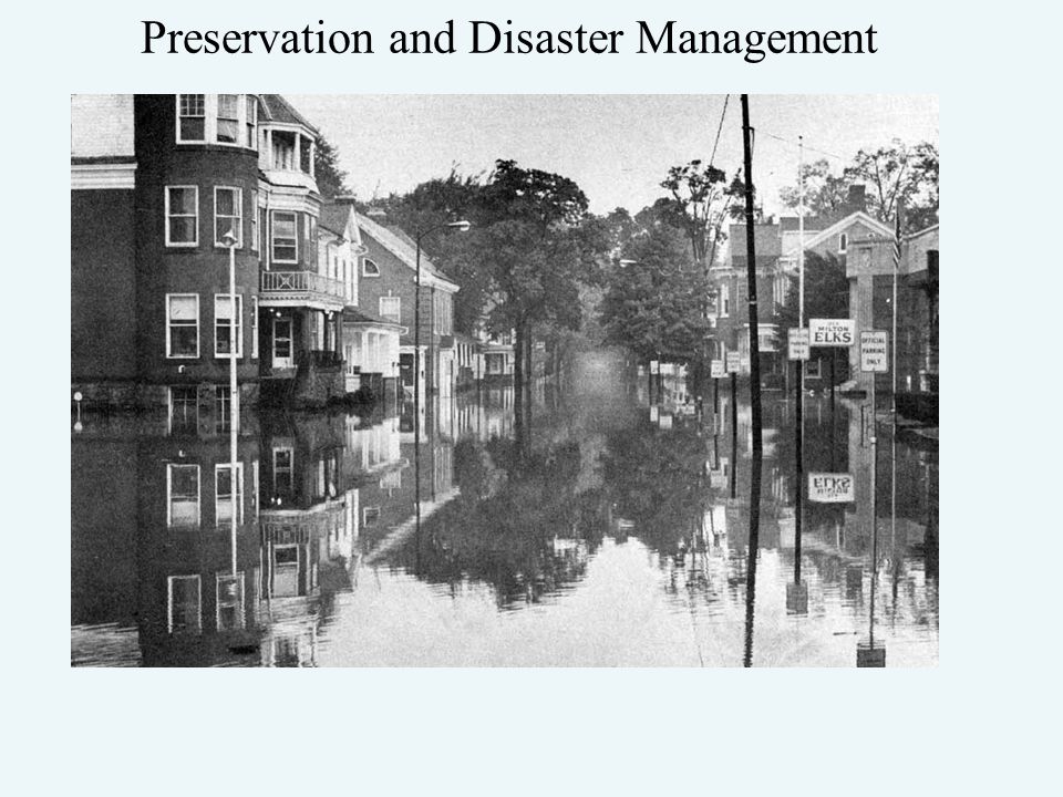 Preservation and Disaster Management