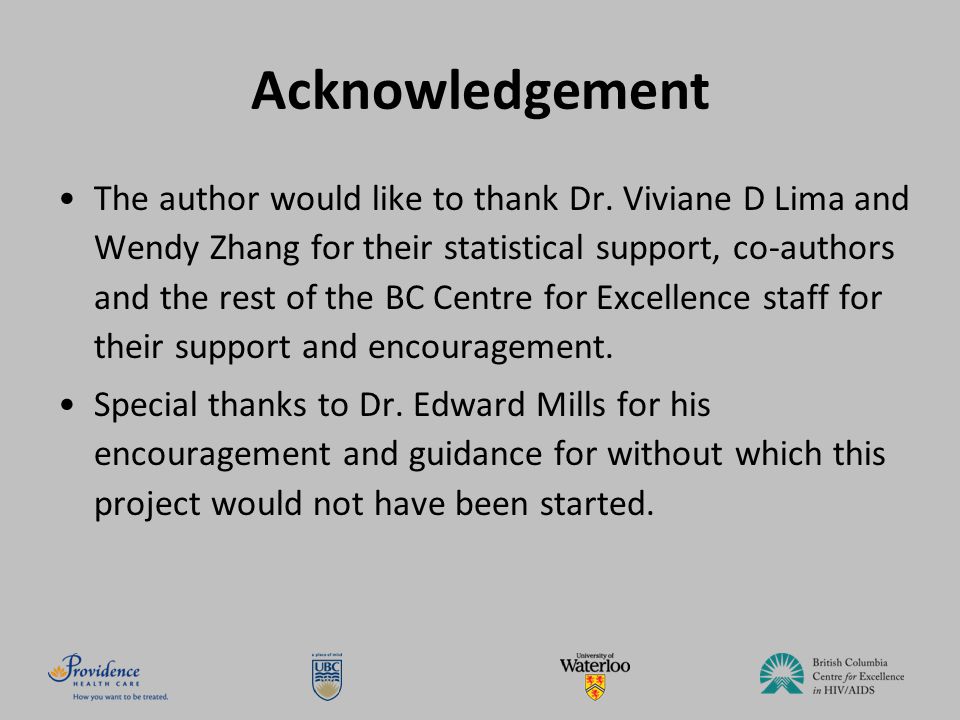 Acknowledgement The author would like to thank Dr.