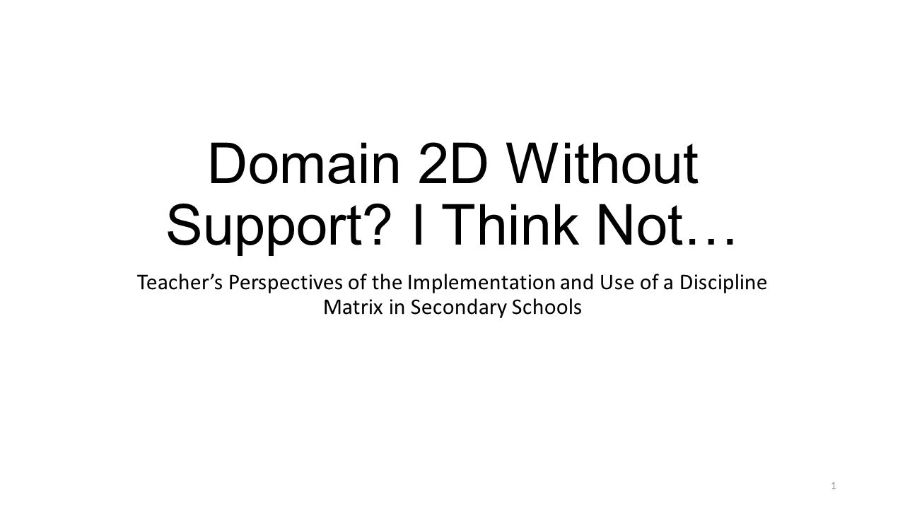 Domain 2D Without Support.