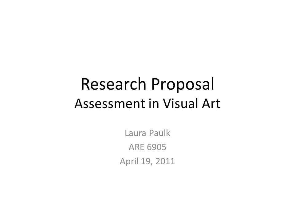 Art writing research proposal