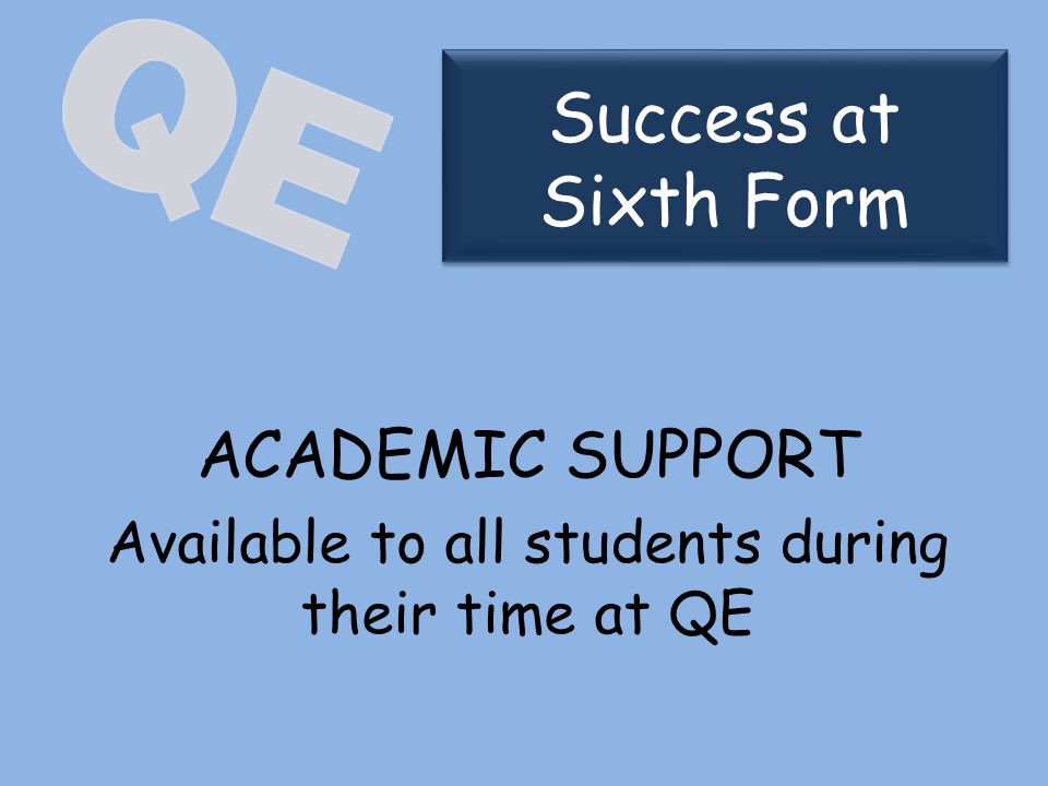 academic support