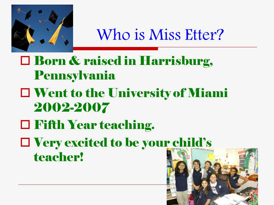 Who is Miss Etter.