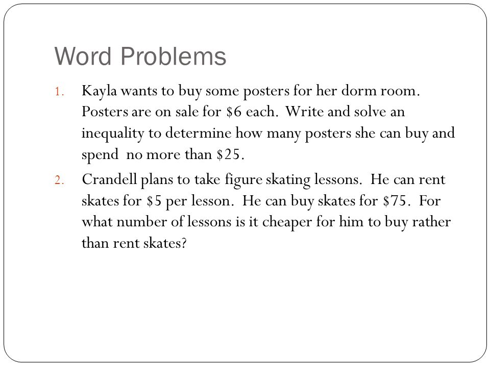 Printables Solving Inequalities Word Problems Worksheet solving inequalities word problems 6th grade math worksheet help in word