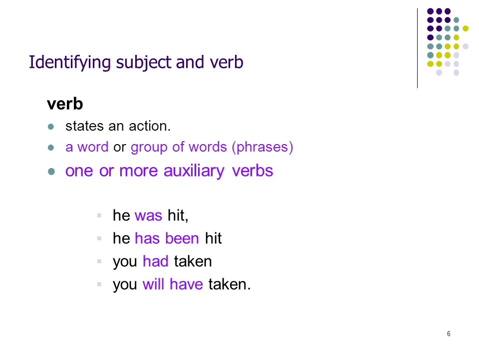 Thesis verbs