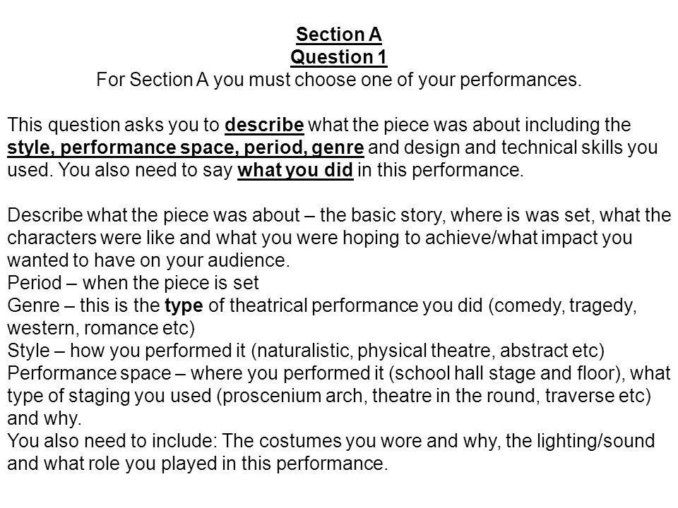 section a question 1 for section a you must choose one of your describe your technical skills