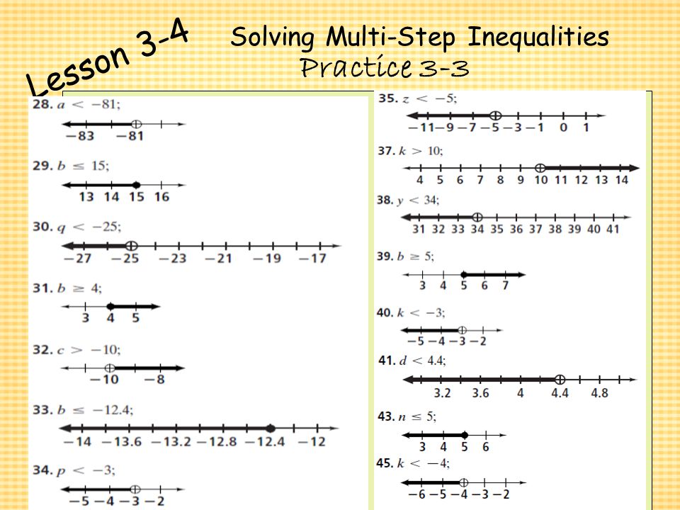 Lesson 7 Homework Practice Solving Inequalities Using Lesson 7 Homework Practice Solving Inequalities Using Multiplication Img 1