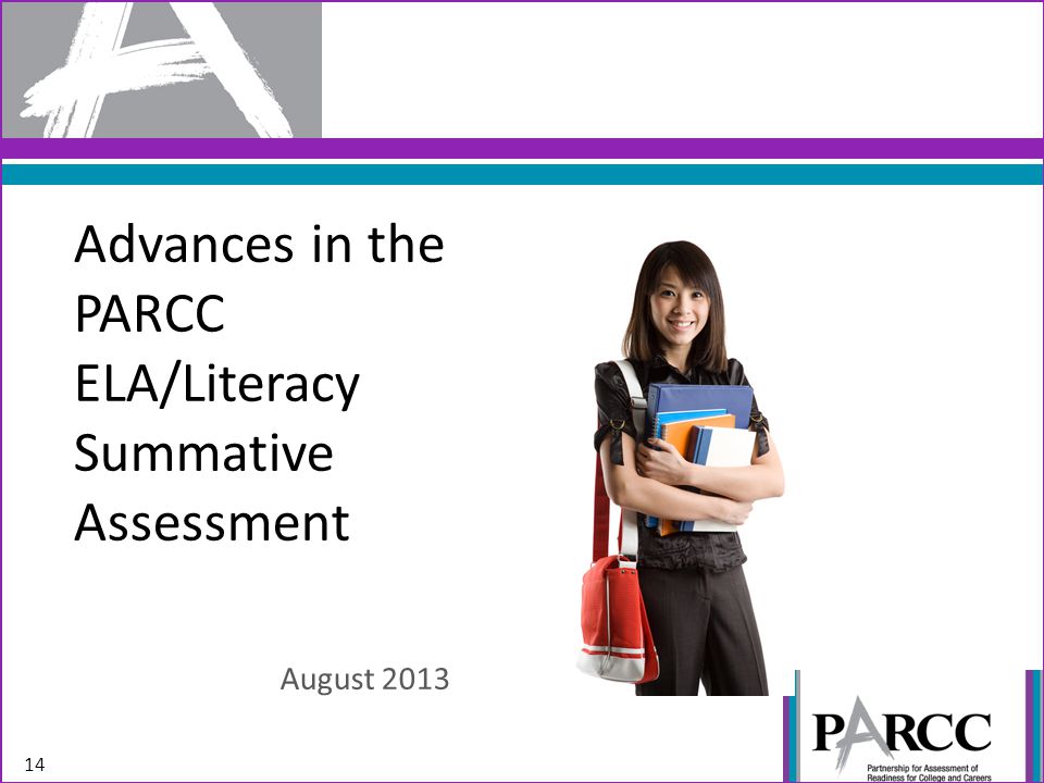 Advances in the PARCC ELA/Literacy Summative Assessment August