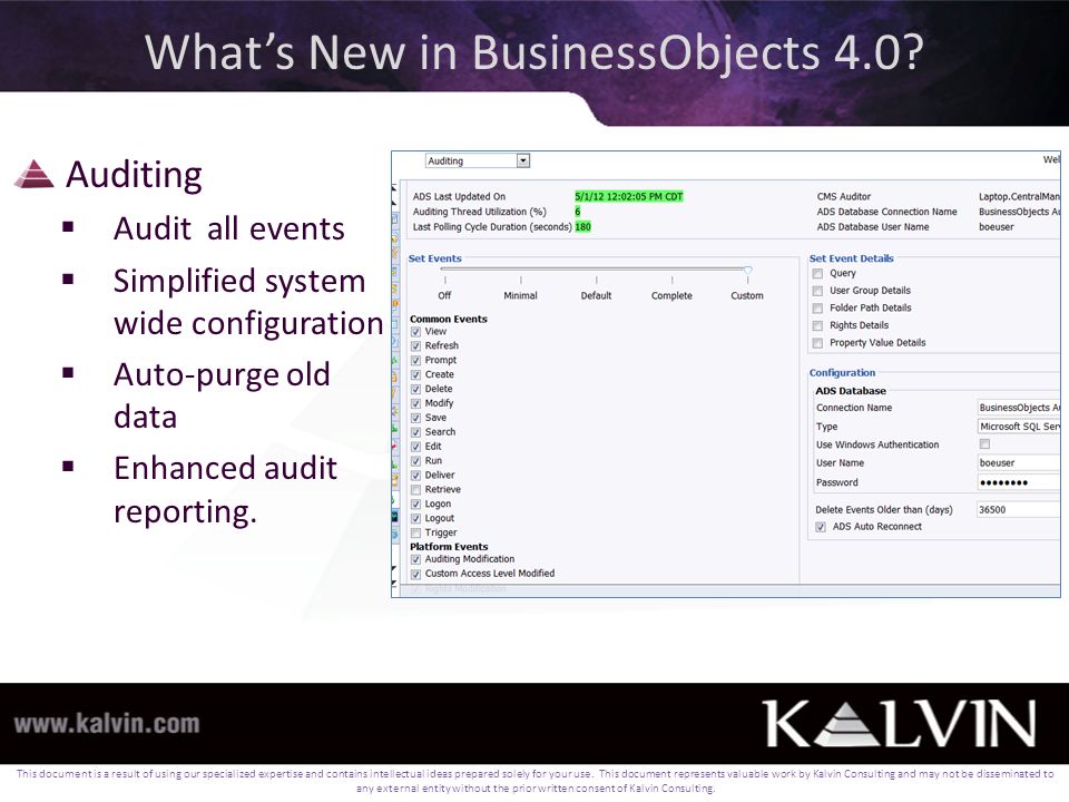 What’s New in BusinessObjects 4.0.