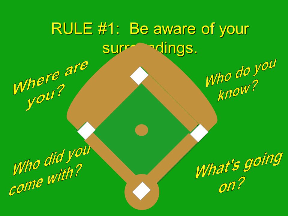 …it’s time to learn the 1 st rule for staying safe.