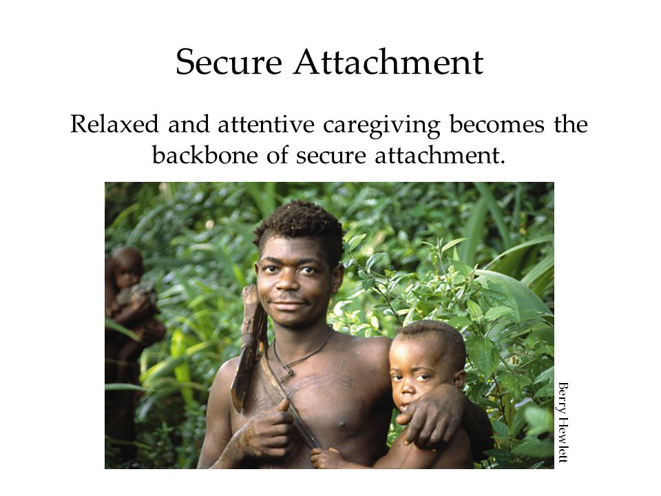Secure Attachment Relaxed and attentive caregiving becomes the backbone of secure attachment.